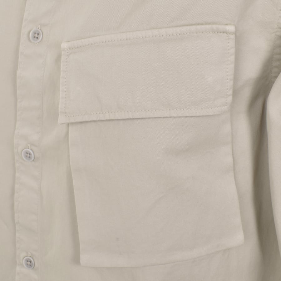 Belstaff Scale Long Sleeved Shirt Beige | Mainline Menswear